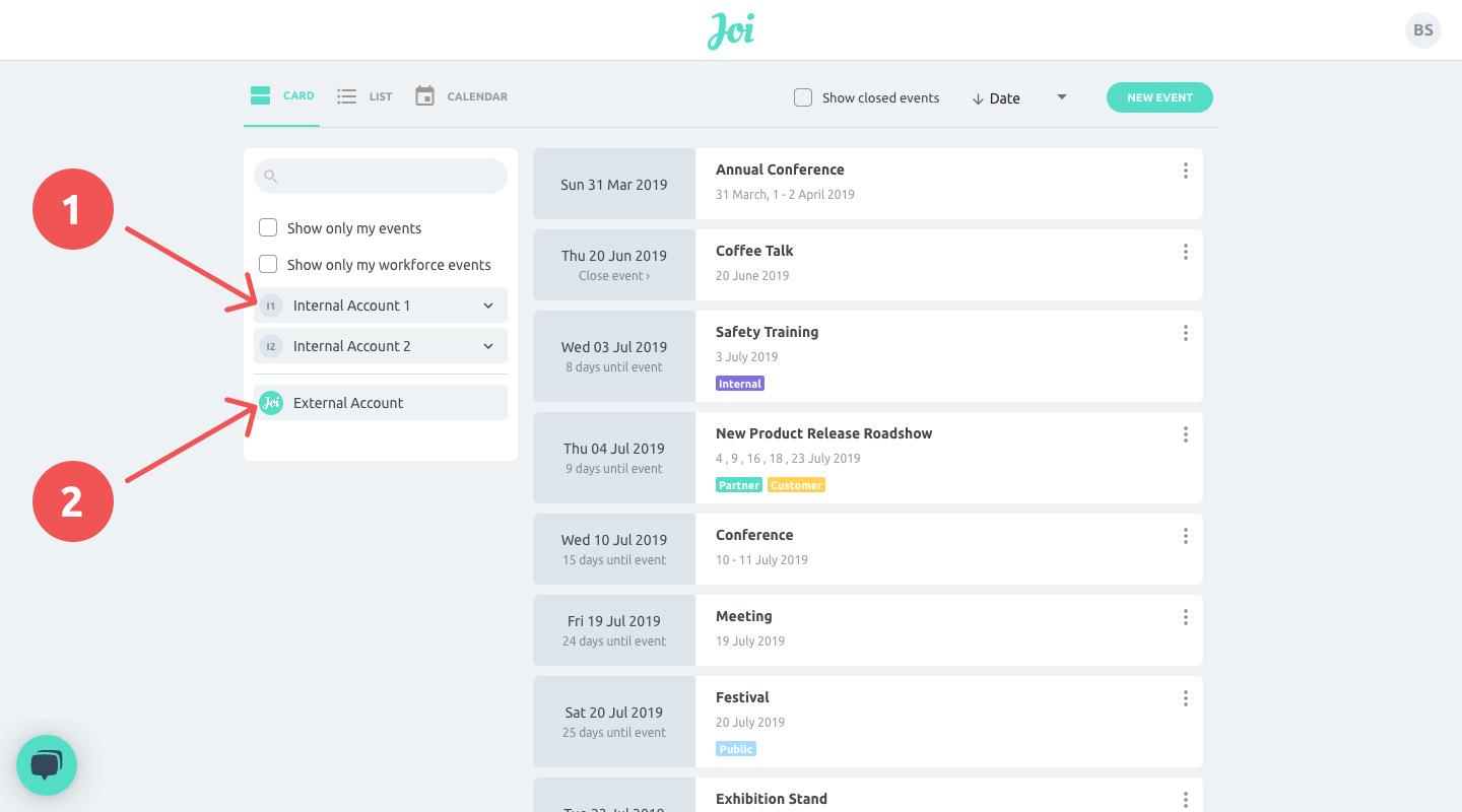 Managing your accounts quickstart guide joi